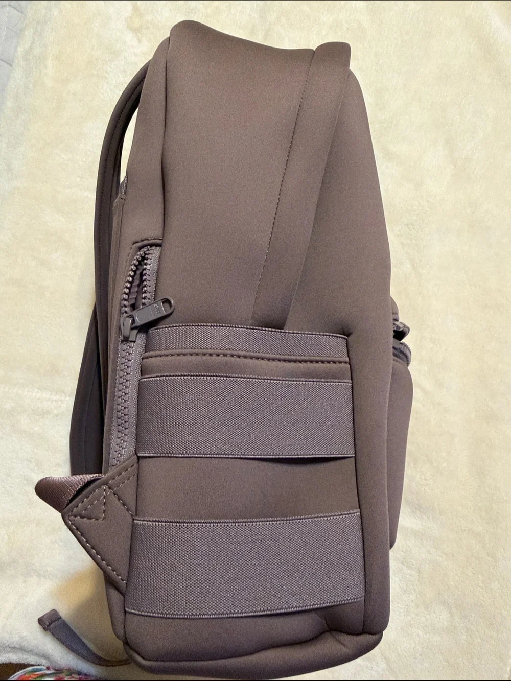 Dagne Dover Taupe Mini Neoprene Backpack
